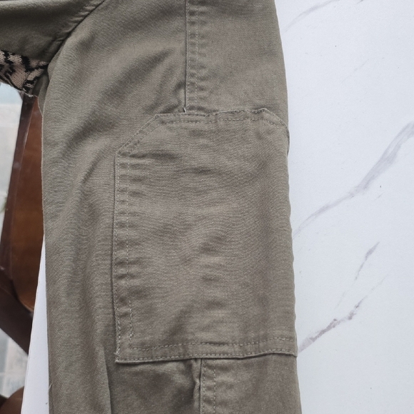 Natural Reflections Olive and Black Patterned Jacket - Picture 3 of 10